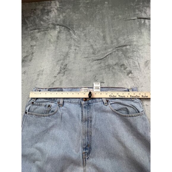 Vintage Levis Strauss 519 Mens 39x30.5 Signature Regular Fit Jeans Light Wash - Picture 5 of 14
